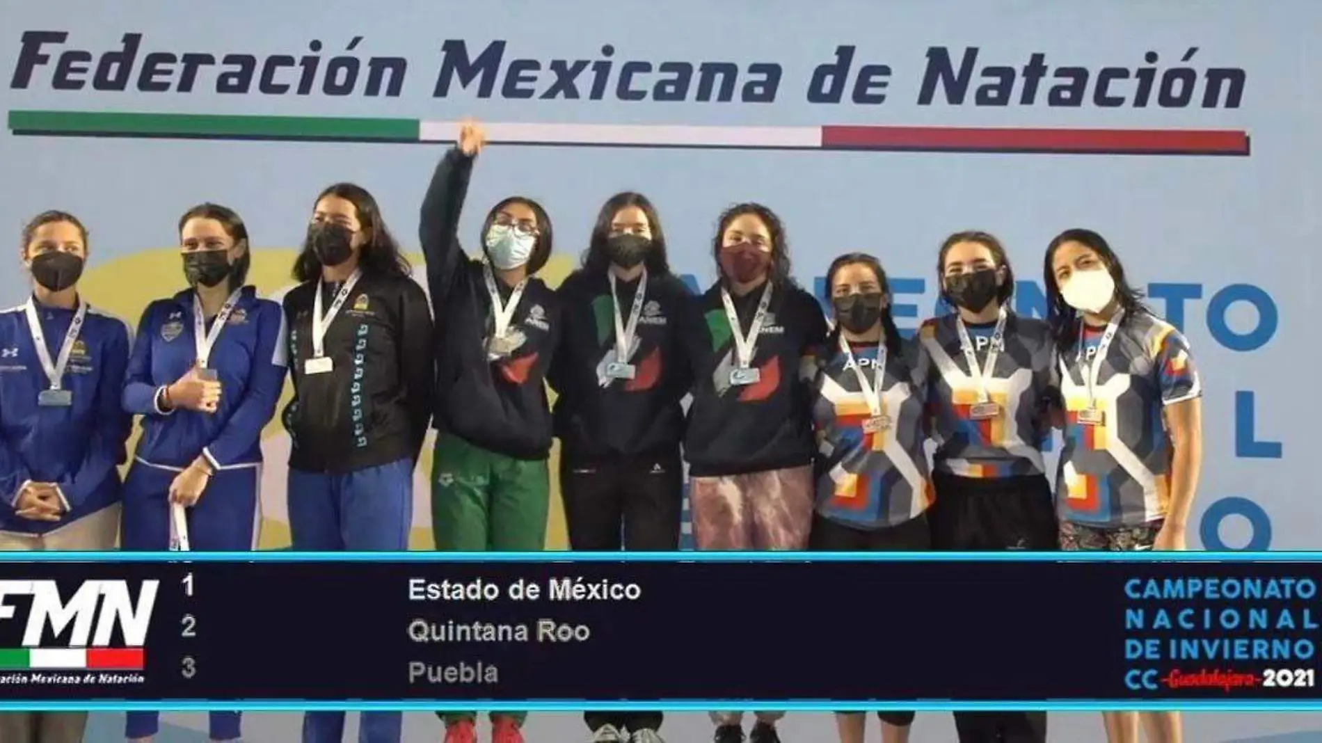 La natación poblana cerró el año en el Campeonato de Invierno de Natación de Curso Corto de Zapopan, Jalisco